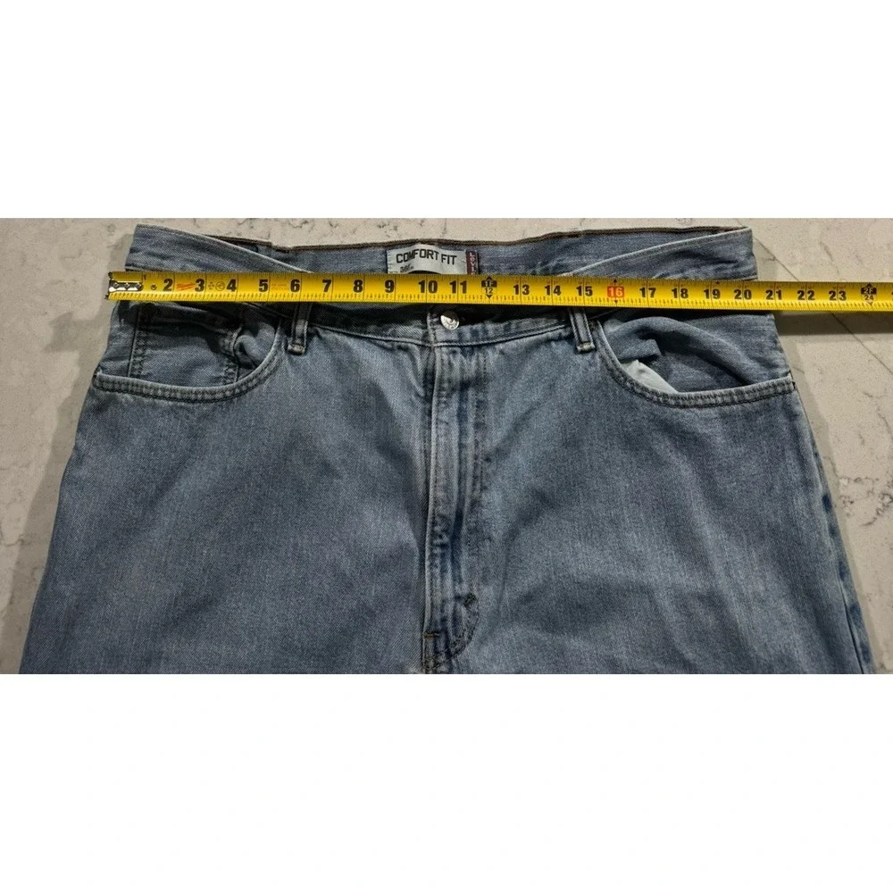 VTG Y2K Levi's 560 Jeans Mens 42x30 Blue Light Wash Comfort Fit Tapered Leg